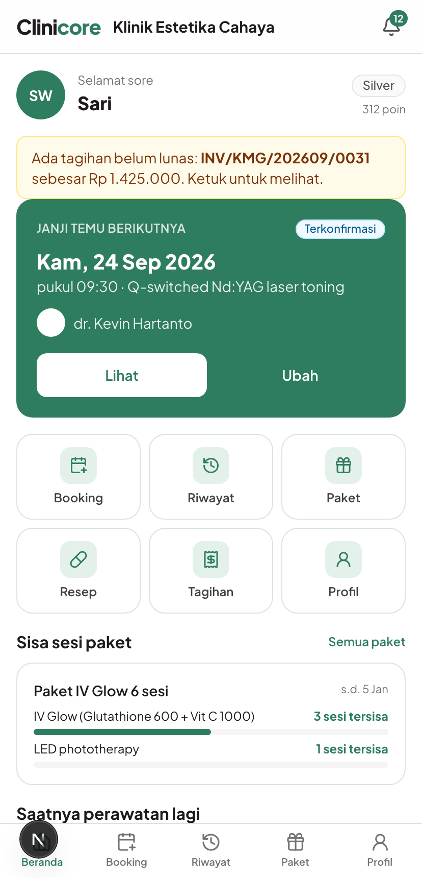 Aplikasi pasien