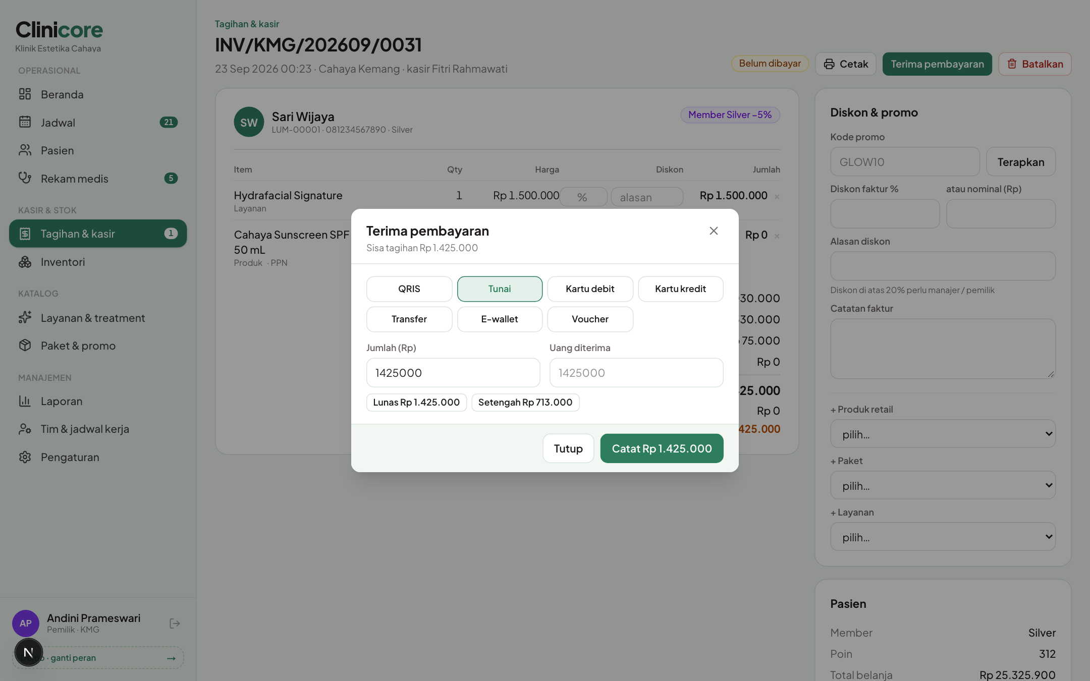 Pembayaran bertahap dengan banyak metode